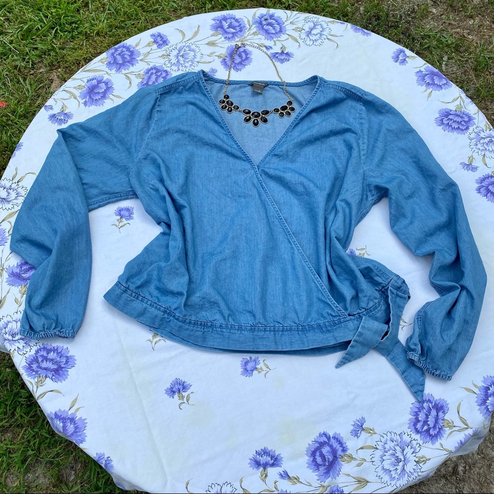 Eddie Bauer Tencel tie side top size LX